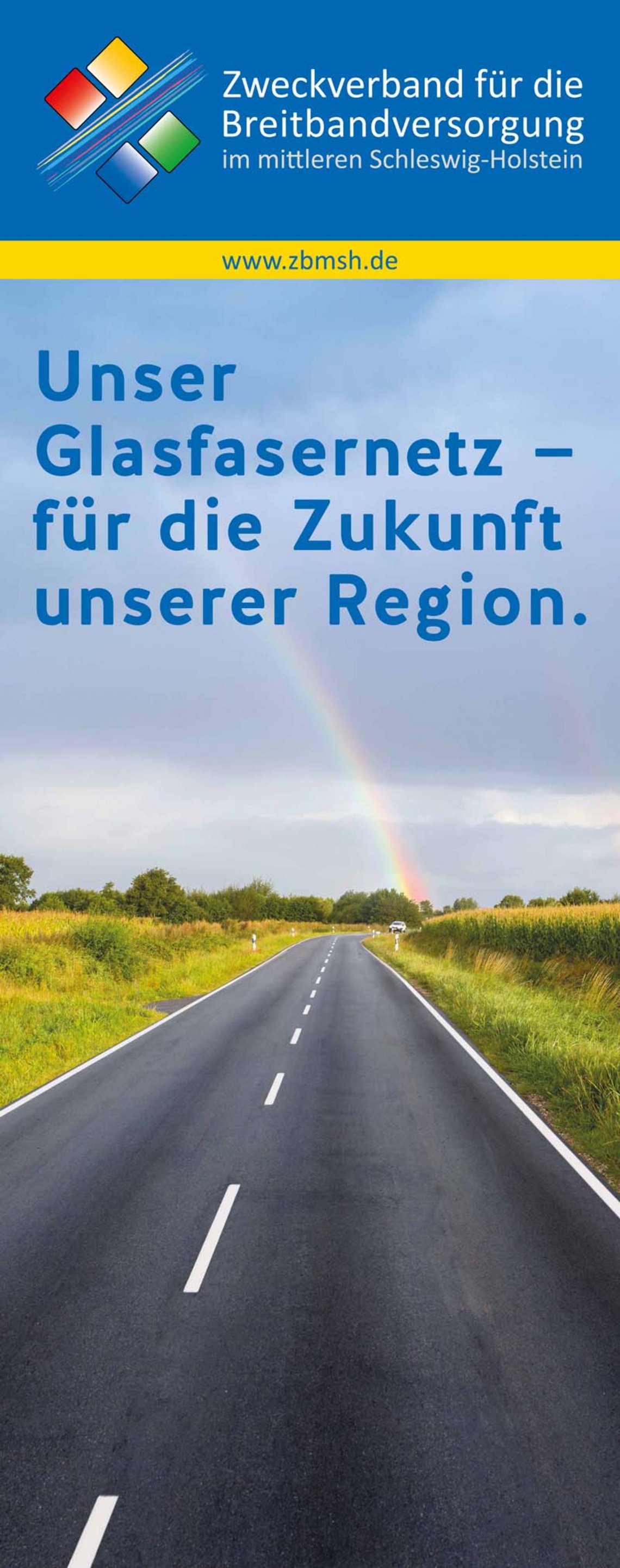 Abbildung Werbemittel für den Zweckverband. Ein sogenanntes Roll-Up